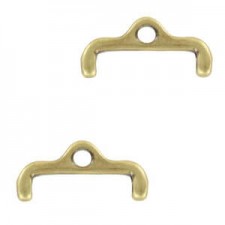 Cymbal ™ DQ metal ending Skafi II for 11/0 beads - Antique bronze